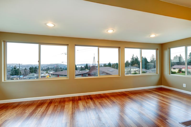 Large picture window on living room